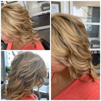 Beautiful color & highlight waves