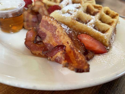 Bacon and Belgian Waffle! Yum!!!!