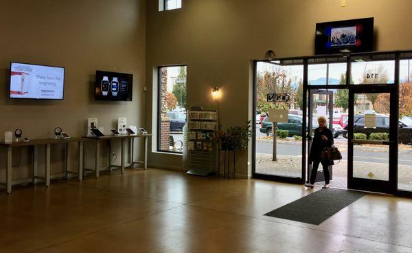 A customer enters the store, located at 1251 E. McAndrews Rd., Suite 114, Medford OR.