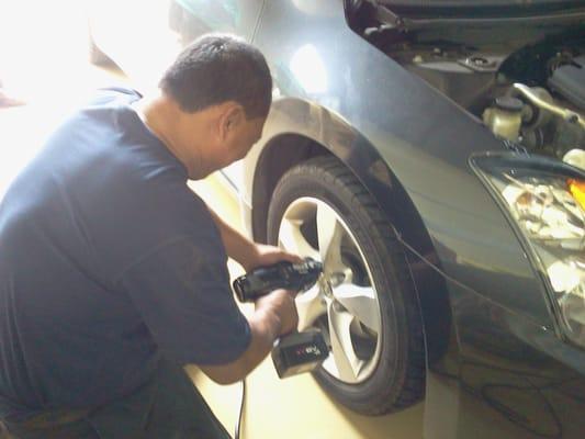 Roger Doing a Brake Repair Job