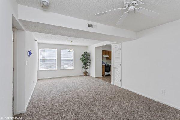 Living area of apartment home