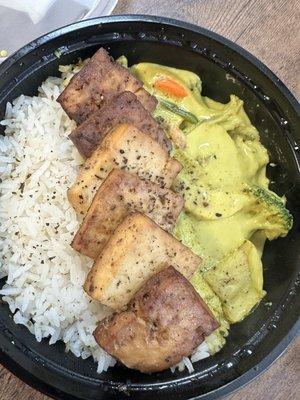 Tofu green curry