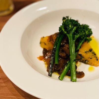 Polenta with broccolini