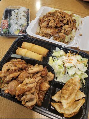 California Roll Chicken Bento Chicken Teriyaki