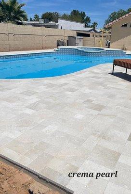 Limestone paver