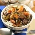 Cajun Stew over rice....our speciality