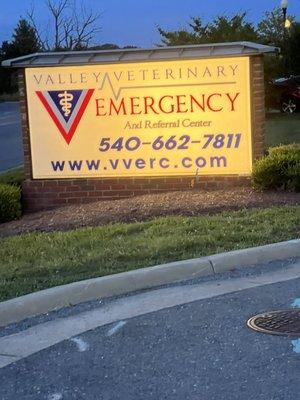 Outside building sign