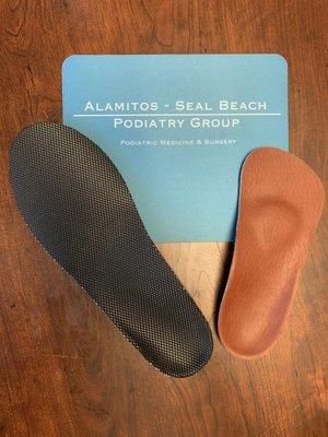 We specialize in custom foot orthotics