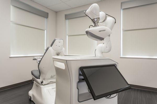 Artas Hair Restoration robot in the Urology Place office. Available for use.