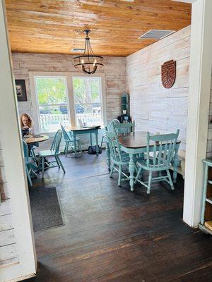 Quaint small indoor seating