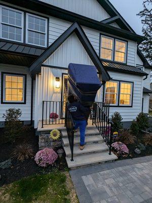 The NJ Local Moving team hard at work, making your move in Morristown NJ stress-free and seamless!  #ProfessionalMovers #NJLocalMoving