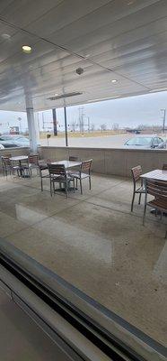 Full view of outdoor patio area if you wish to dine outside or smoke