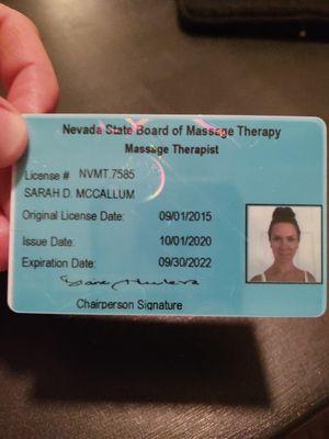 NSBMT Licensed Massage Therapist