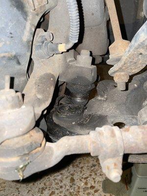 Lower ball joint separated that I was told was fine