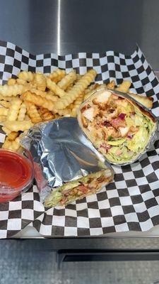 Chipotle chicken wrap