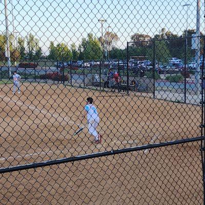 Watching my son play adult baseball