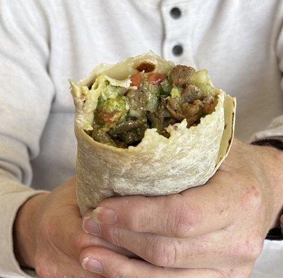 Carne Asada deluxe burrito