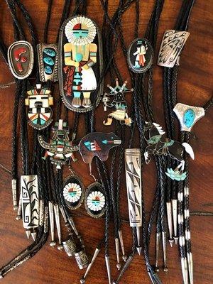 VINTAGE NATIVE AMERICAN BOLO TIES