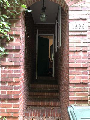 This Property had a gloomy entrance tunnel