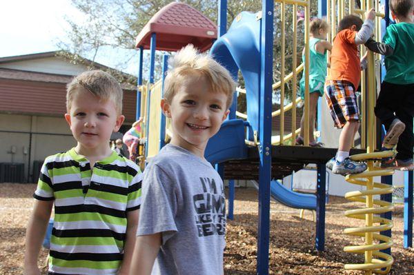 Play is essential to the development of the whole child! We installed a brand-new playground in Spring 2019 for safe outdoor fun.