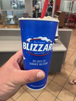 This was a new Caramel Cheesecake blizzard and it was amazing