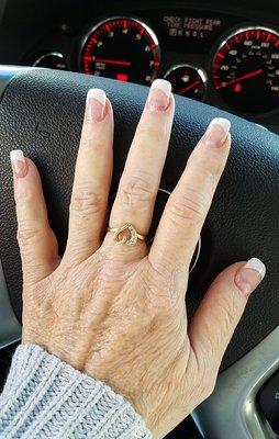 French Manicure...EXCELLENT job!!!