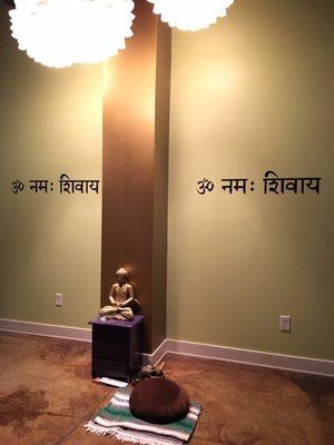 A very peaceful space to practice yoga. Om Shanti!