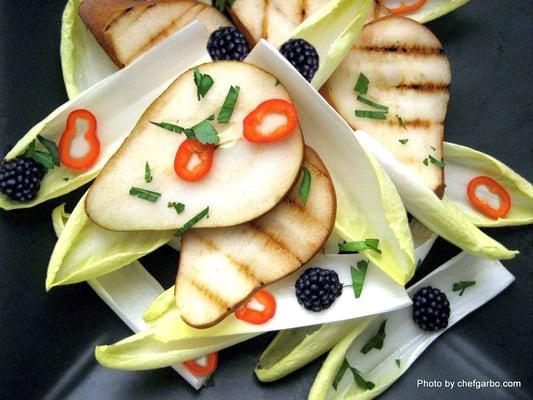 Endive Salad with Grilled Pears