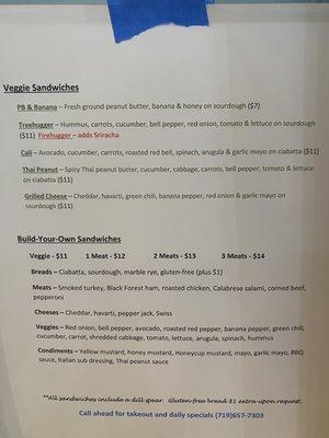 Deli Menu