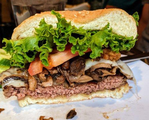 Mushroom Swiss Burger