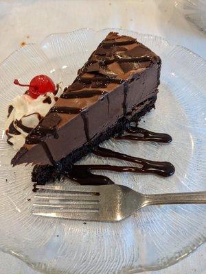 Belgian chocolate mousse cake