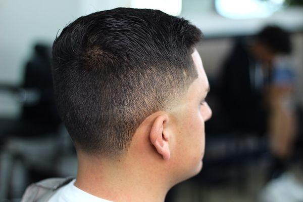 Taper fade combover by Joe