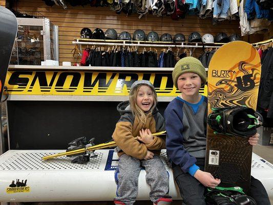 My boys got hooked up at snowriders