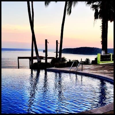 The Infinity Pool overlooking the Bay of Tenacatita