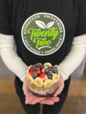 Traditional Açaí Bowl with Power Pudding