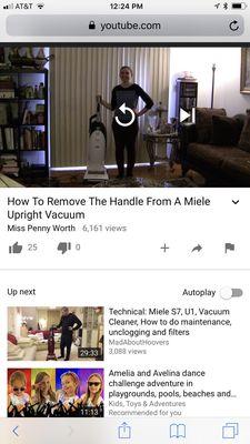 Here is how to remove the top part of vacuum. Check out YouTube!   You don't need a special tool.