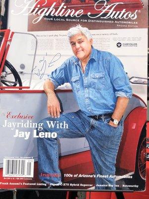 Jay Leno had a Booth @ Consorso Ferrari in Pasadena