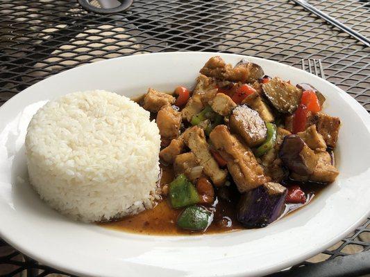 Spicy eggplant with tofu