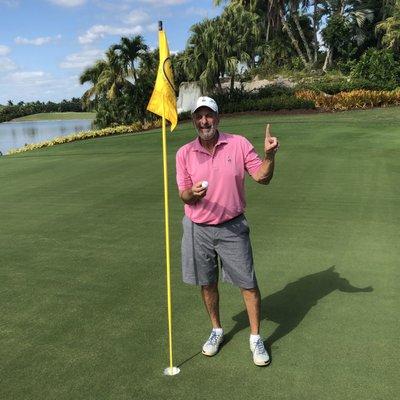 My first and only hole in one . The Falls Club 2019.