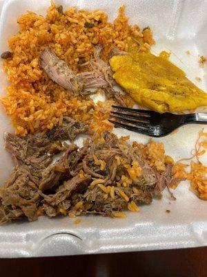 Pernil lunch special and side order of Tostones!