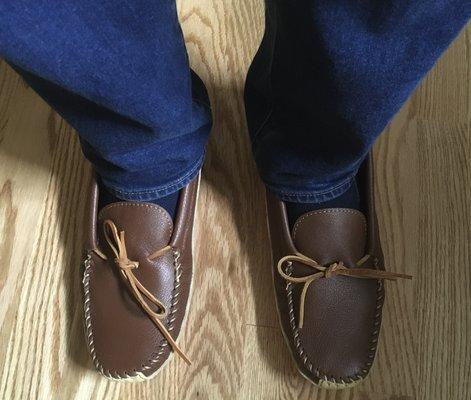 My new pair of Fish Creek Moccasins (Originals). Size 12.