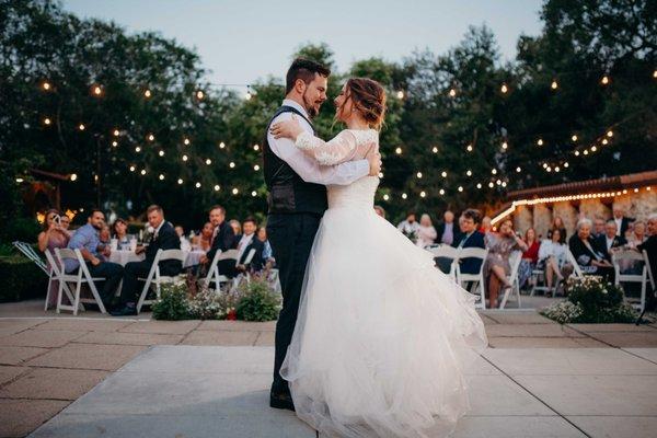 Our first dance, thank you Arthur Murray!