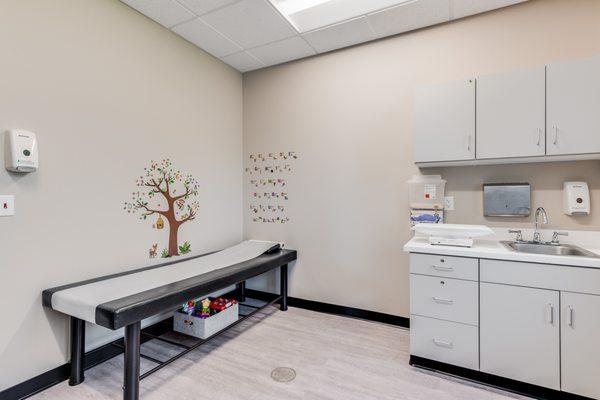 Fun Pediatric room designed for younger patients