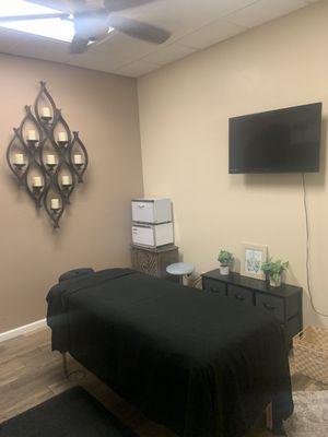 Massage treatment room.