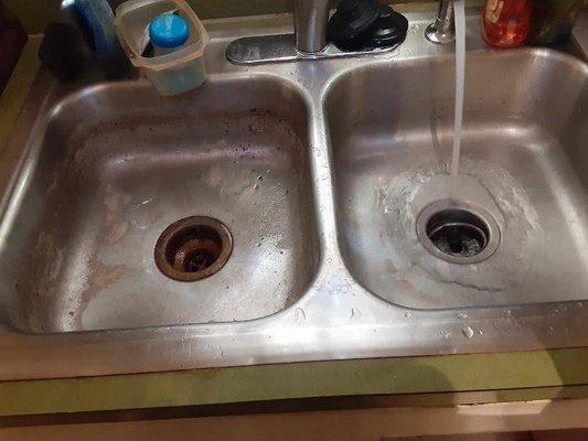 Cleared sink drains!!! "NO MORE nasty water in the sink!!