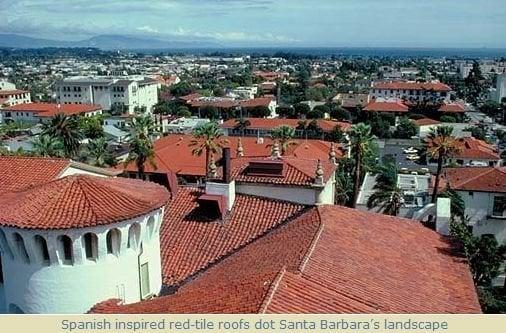 Typical Santa Barbara City Architecture