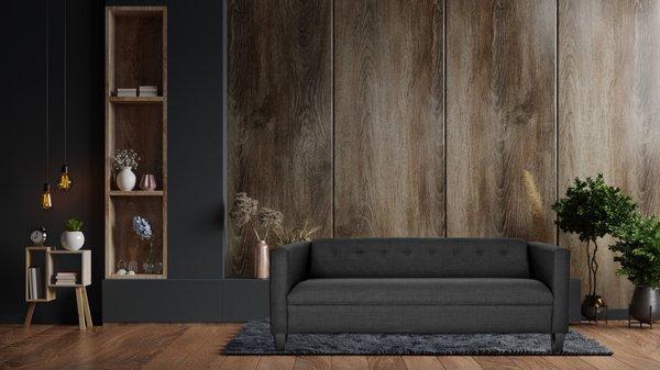 Calypso sofa in Bennett black