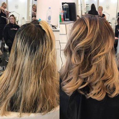 Before & After Color Melt by: SHANNON