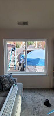 Family room side window