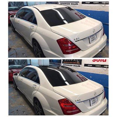 Mercedes Benz S63 Window Tints and Roof Top Tints